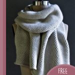 gobelin tunisian crochet scarf || editor