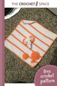 grace crocheted elephant comfort blanket {free crochet pattern] || editor