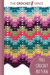 granny crocheted ripple blanket || editor