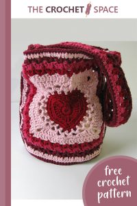 granny’s crocheted valentine bag || editor