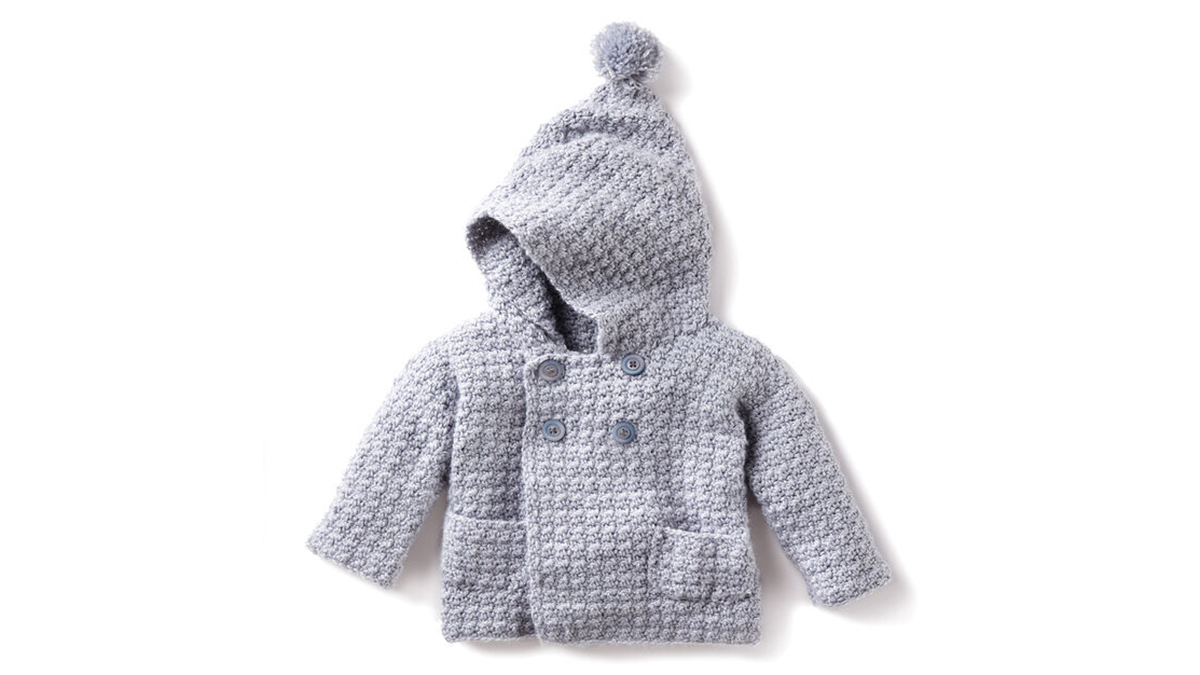 Groovy Crocheted Baby Hoodie || thecrochetspace.com
