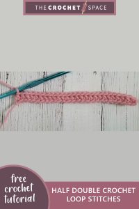 half double crochet loop stitches || https://thecrochetspace.com