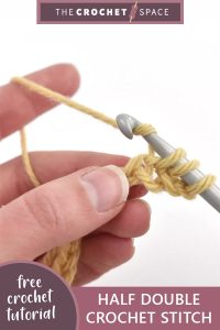 half double crochet stitch (hdc) || editor