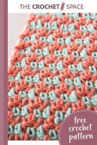 happy houndstooth crochet dishcloth || editor