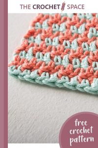 happy houndstooth crochet dishcloth || editor
