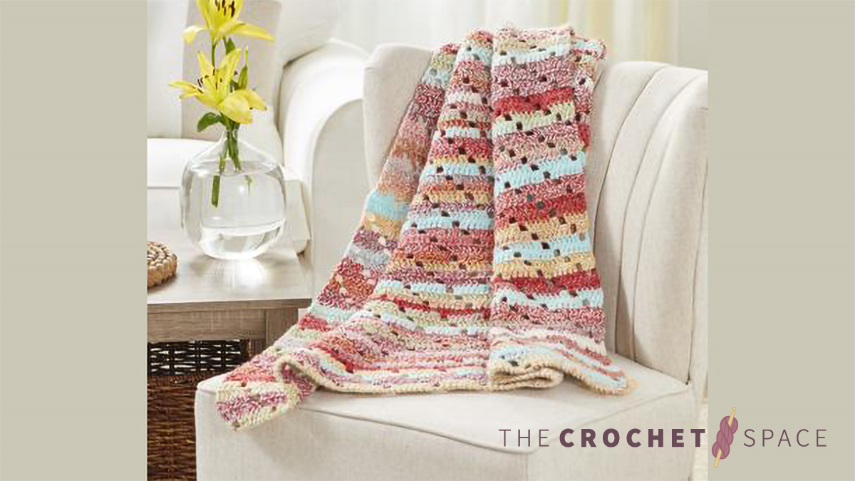 High Sierra Crochet Blanket || thecrochetspace.com