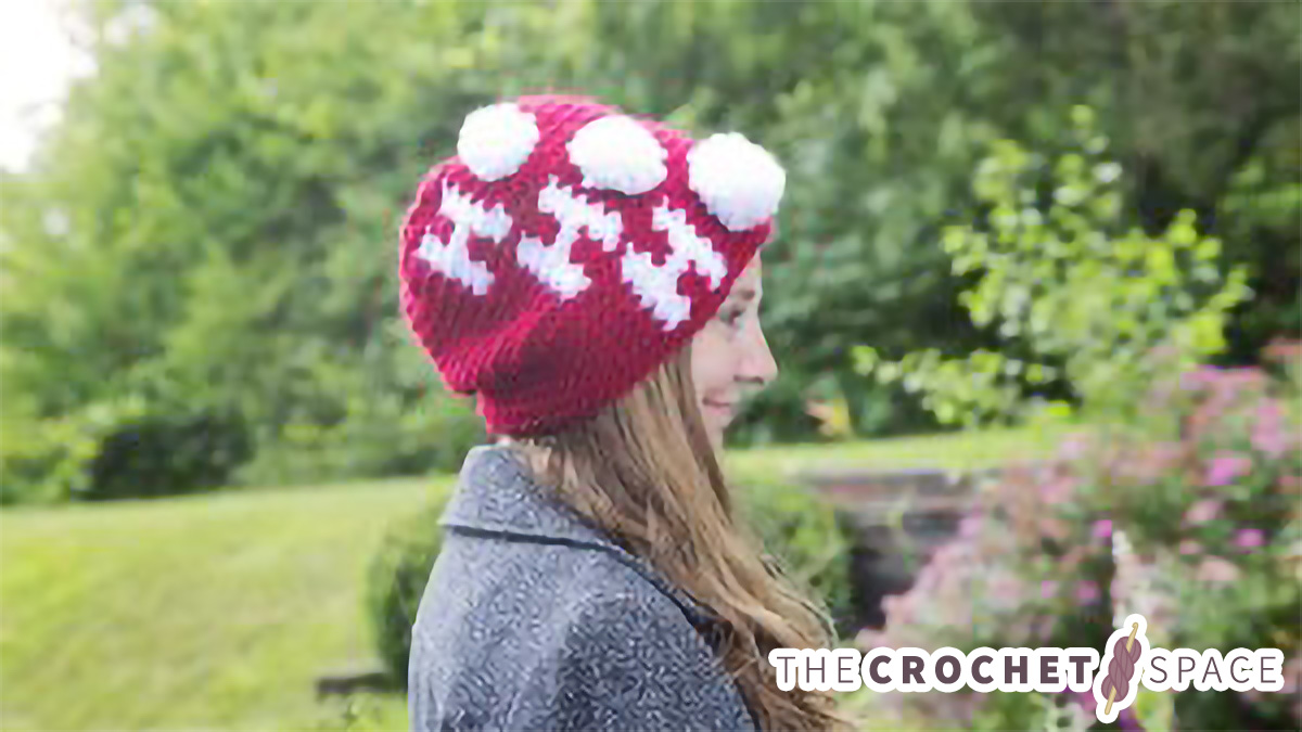 Holiday Ho Crochet Beanie || thecrochetspace.com