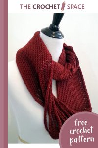 infinity chain crocheted scarf || editor