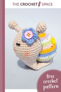 irresistibly cute lady snail crochet toy || editor