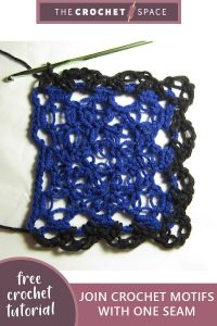 join crochet motifs with one seam || editor