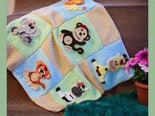 Jungle Crochet Baby Blanket