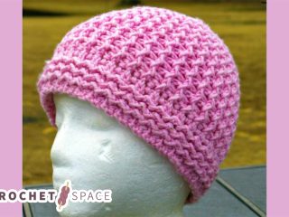 Just Groovin' Crocheted Beanie || thecrochetspace.com