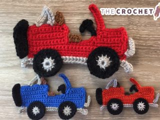 Just Jeep Crochet Applique || thecrochetspace.com