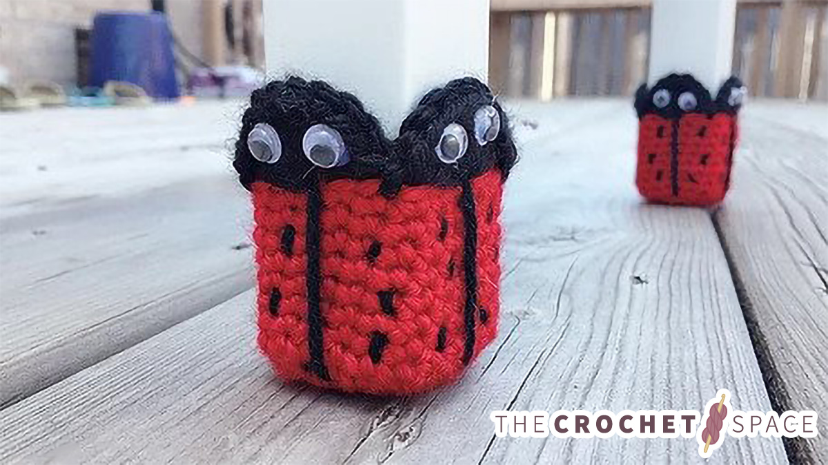Ladybird Crochet Chair Socks || thecrochetspace.com