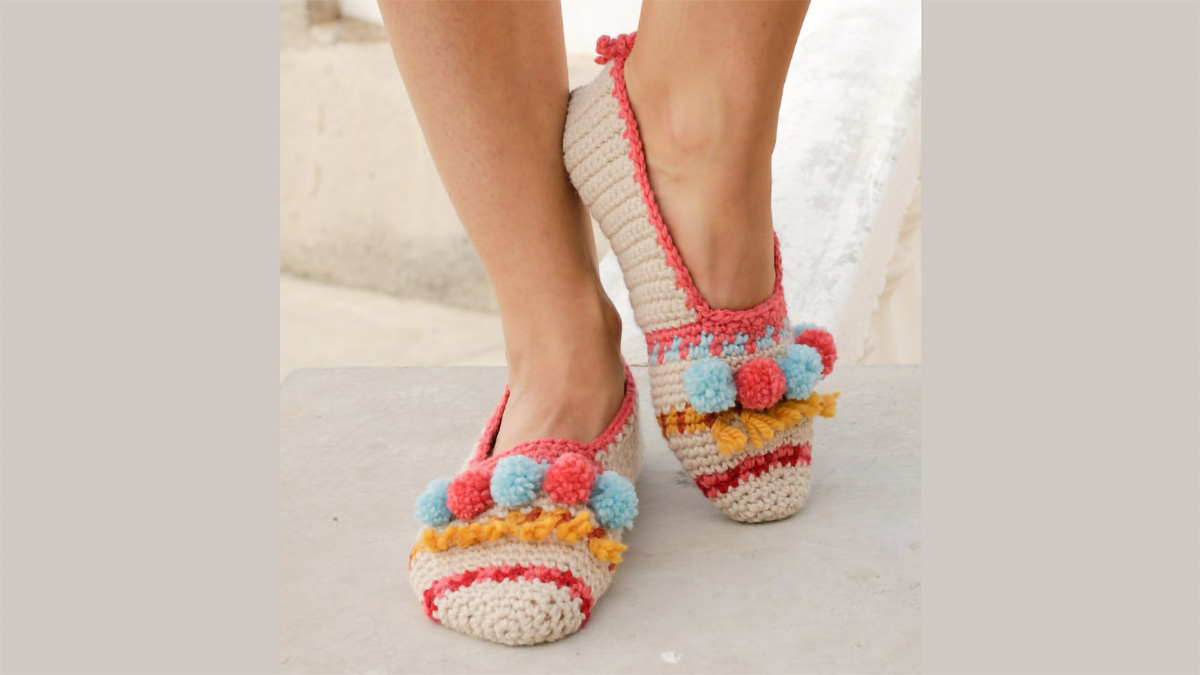 Lets-Party-Crochet-Slippers