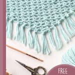 light crochet garden shawl || editor