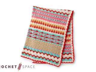 Light Happy Crochet Throw || The Crochet Space