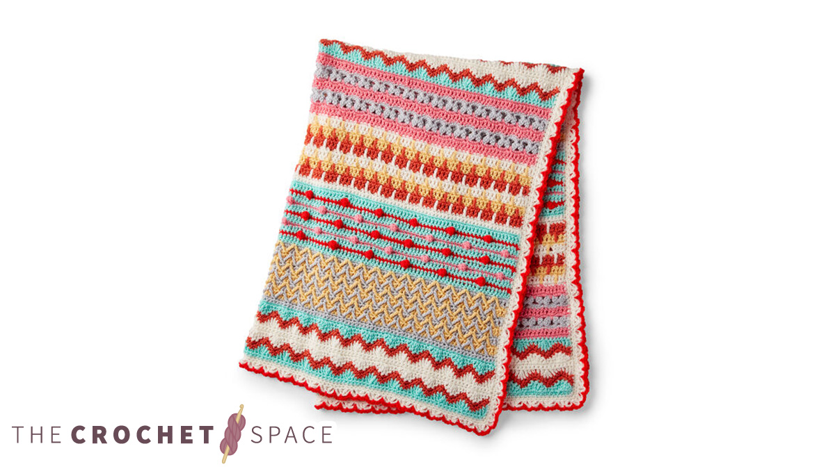 Light Happy Crochet Throw || The Crochet Space