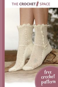 lisbeth crocheted lace socks || editor