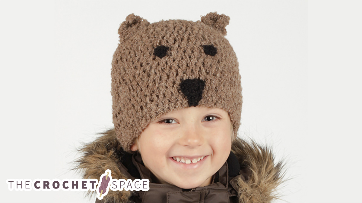 little bear crocheted beanie || editor