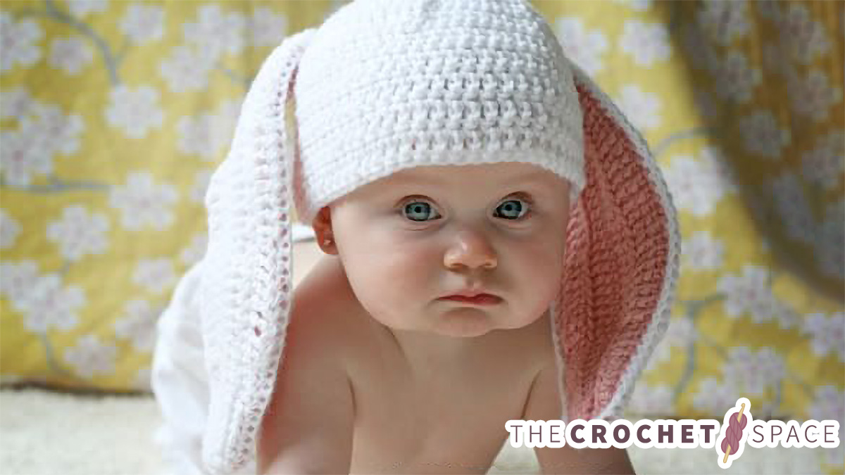 Little Cottontail Crocheted Hat || thecrochetspace.com