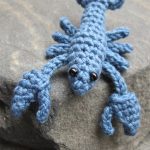 Little Leo Crochet Lobster. Blue, small and single amigurumi || thecrochetspace.com