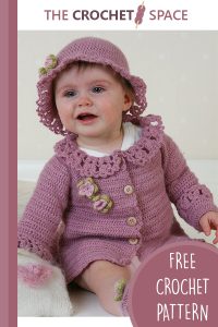 little miss berry crocheted cardigan || https://thecrochetspace.com