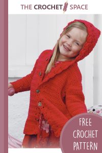 little red riding hood crocheted hoodie || editor
