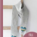 love heart crochet scarf || editor