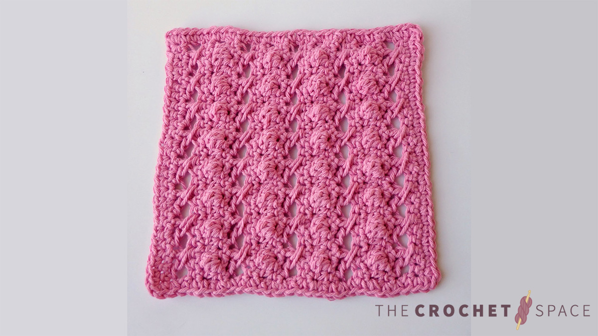 Love Shack Crochet Dishcloth || thecrochetspace.com