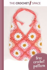 lovely crocheted daisy bag || editor