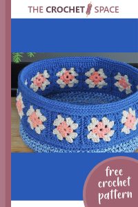 lovely crocheted floral basket || editor