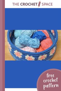 lovely crocheted floral basket || editor