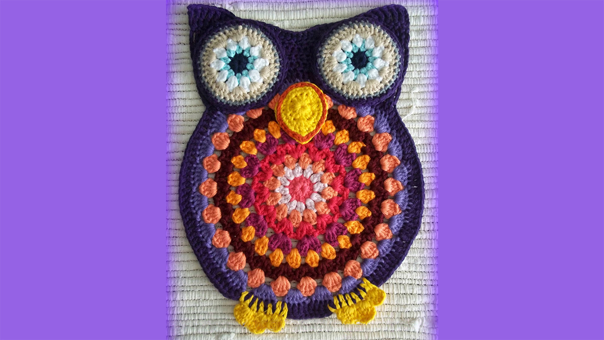 Lovely Crocheted Owl Trivet