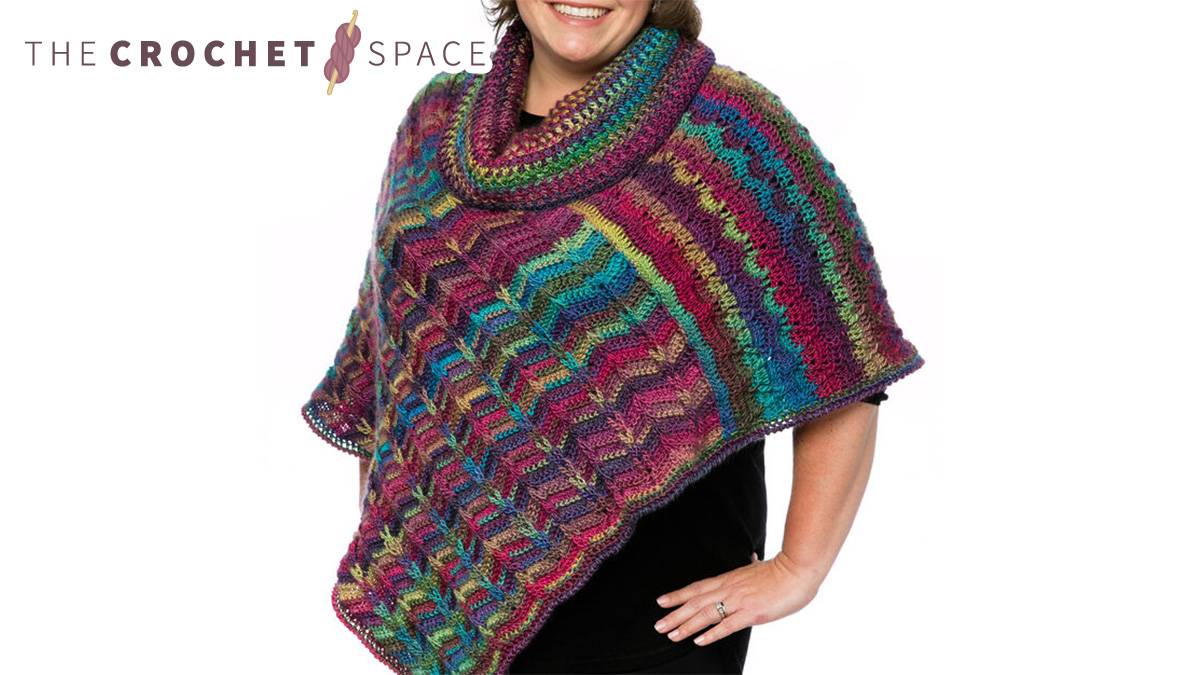 Marly’s Perfect Dramatic Crocheted Cowl Poncho