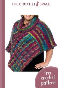 marly’s perfect dramatic crocheted cowl poncho || editor