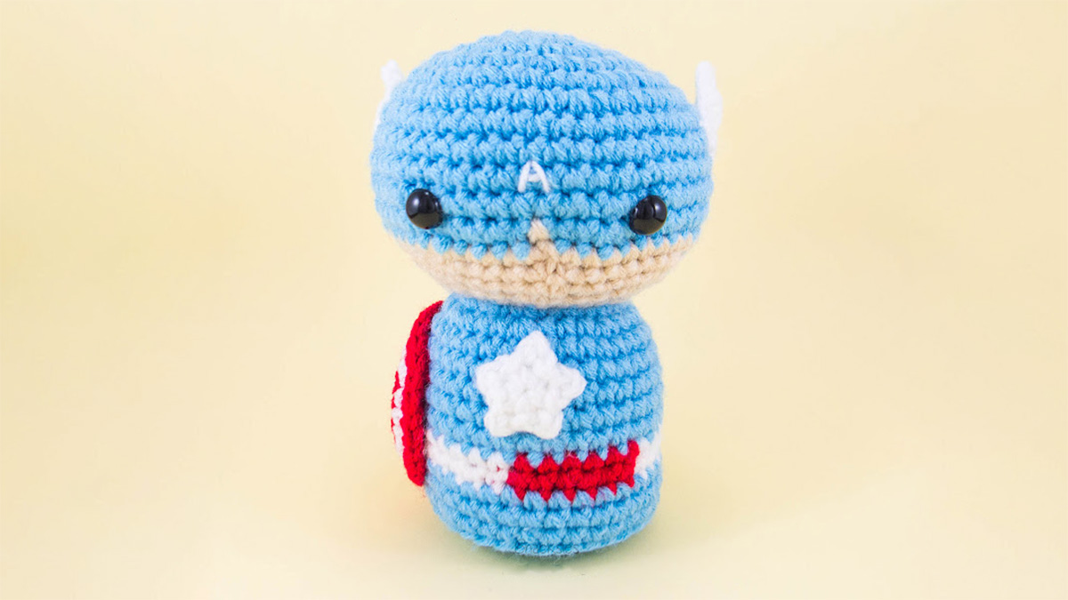 Marvel Captain America Crochet || thecrochetspace.com