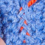 Mattress Stitch Seaming. Matress stitch tightly pulled together || thecrochetspace.com