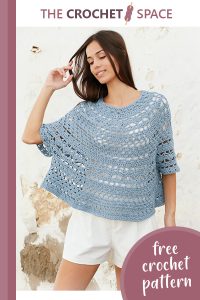 mermaid shell crochet sweater || editor