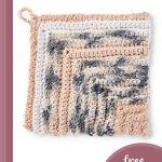 mighty miter crochet dishcloth || editor