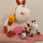 mini crochet family cow || editor