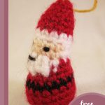 Mini Crochet Father Christmas || thecrochetspace.com