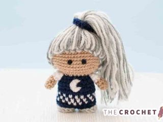 Mini Crochet Ninja Doll || thecrochetspace.com