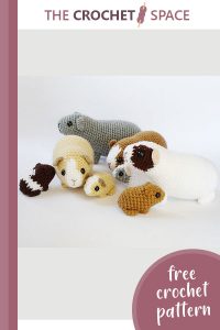 newborn crocheted guinea pig family || editor