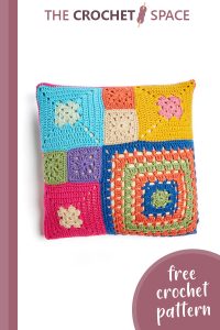 patched persuasion crochet pillows || editor