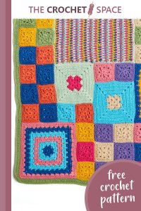 patched persuasion crocheted throw || editor
