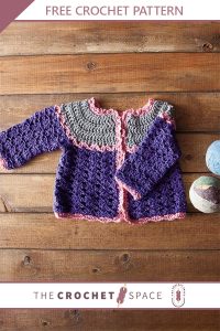 patty cake crocheted cardigan || editor