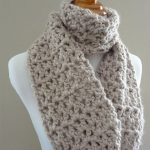 Pavement Crocheted Infinity Scarf . Wrapped tightlyat neck and then left to fall || thecrochetspace.com