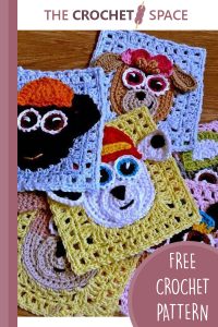 paw patrol crocheted granny squares || editor