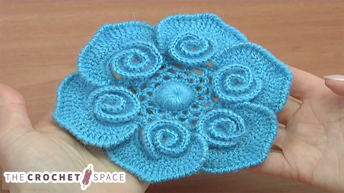 perfect 3d crocheted flower || editor